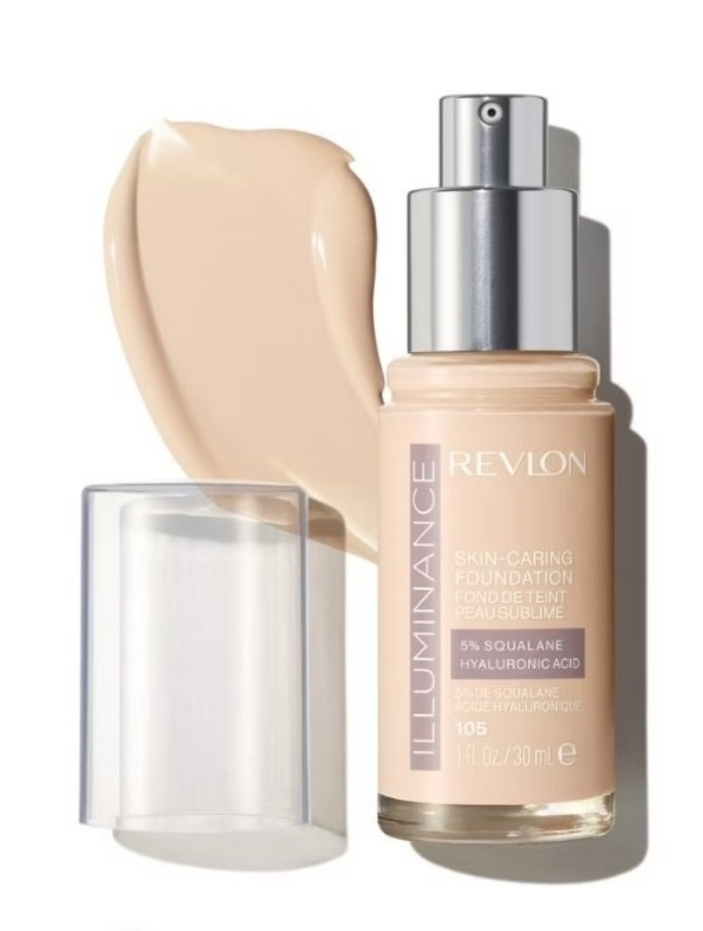 💜 Revlon Illuminance Skin-Caring Foundation Hyaluronic Acid 105 Ivory New